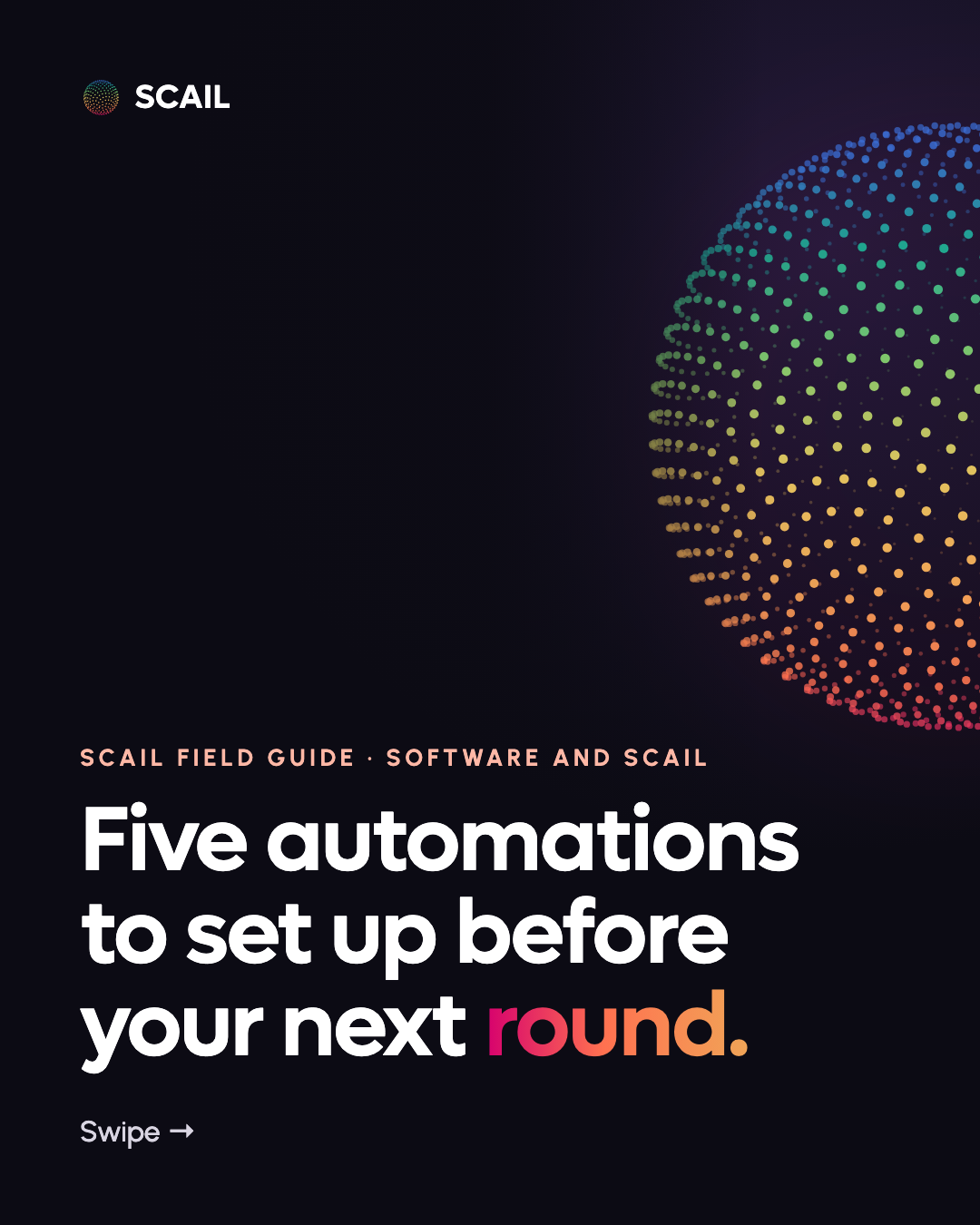 Automation Recipes: Onboarding, Rounds and Billing Reminders: first slide of the Instagram carousel