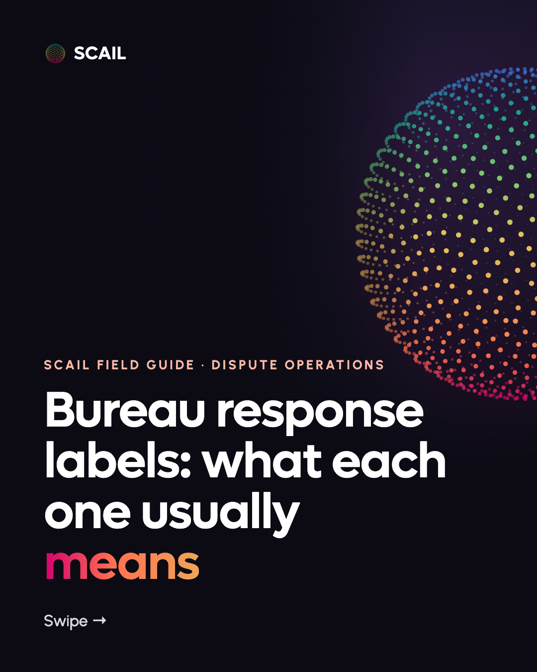Bureau Response Decoder: What to Do After Verified, Updated, Deleted or Frivolous: first slide of the Instagram carousel