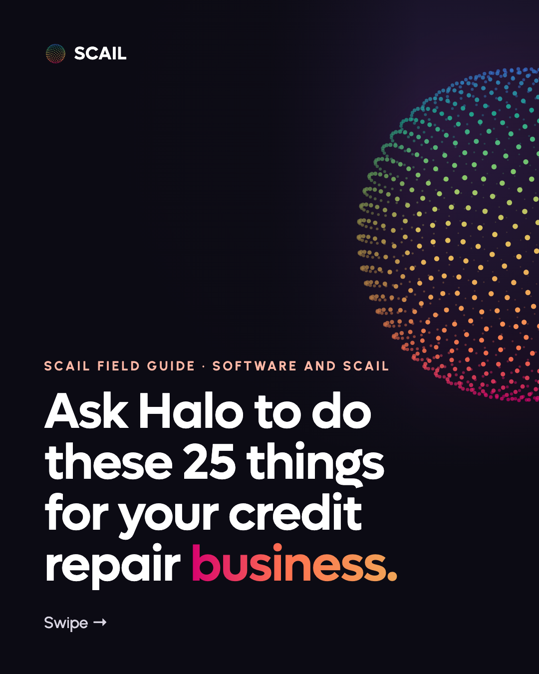 Halo AI: 25 Owner Use Cases: first slide of the Instagram carousel